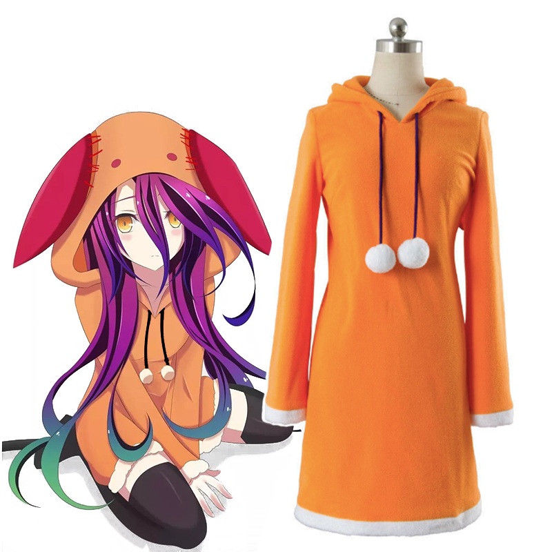 Anime No Game Life Cosplay Costumes Schwi Dola Costume Hoodies Dresses Halloween Party Women Daily Clothing