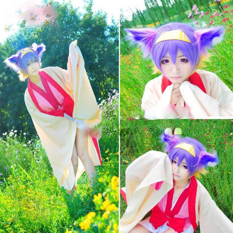 Anime No Game Life Cosplay Hatsuse Izuna Costume Full Set With Tail And Wig