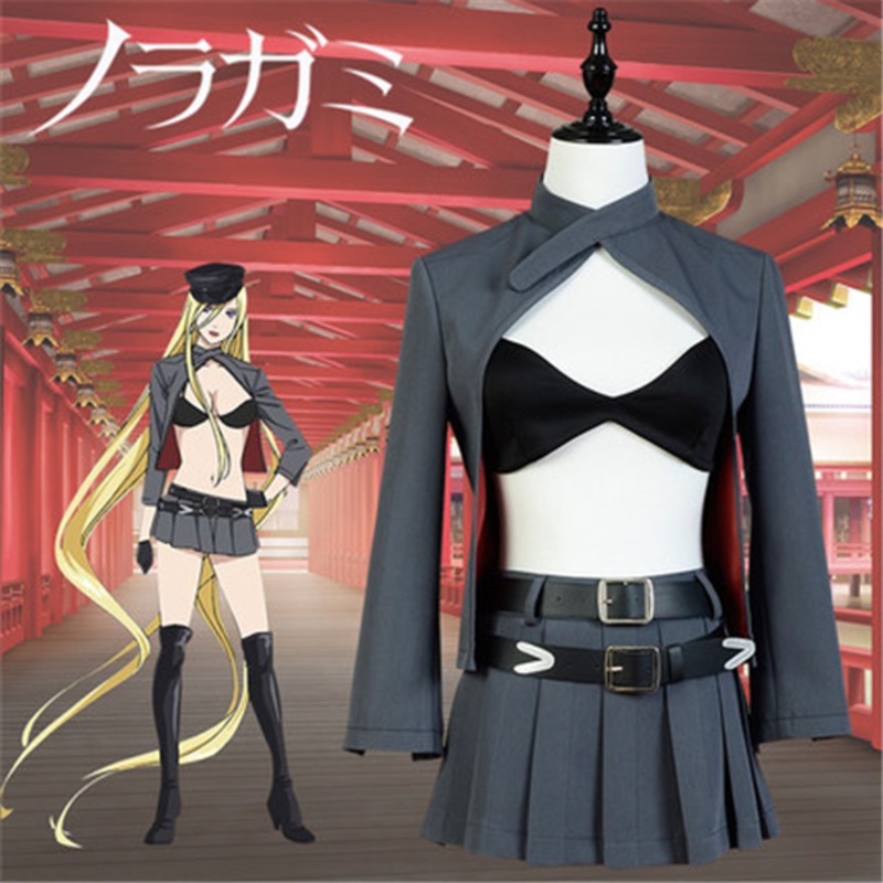 Anime Noragami Bishamon Costume Bikini Sexy Cosplay Full Set Uniform Halloween Women