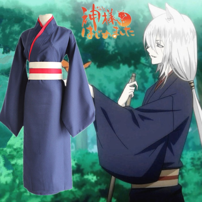 Anime Kamisama Hajimemashita Kiss Tomoe Cosplay Costumes Love Full Set Kimono Belt
