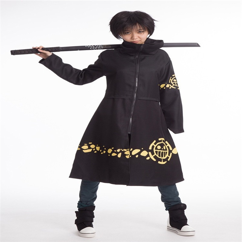 Anime One Piece Cosplay Costumes Akatsuki Trafalgar Law Cartoon Cloak And Capes Halloween Party Mantles Women Men
