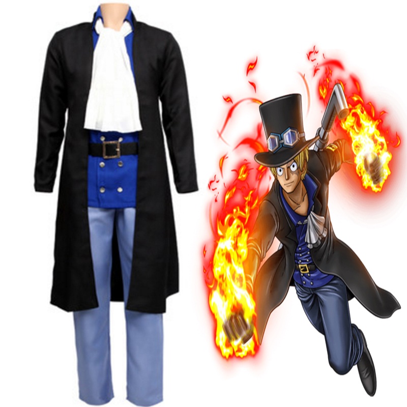 Anime One Piece Cosplay Costumes Sabo Costume Uniforms Halloween Carnival Party Game