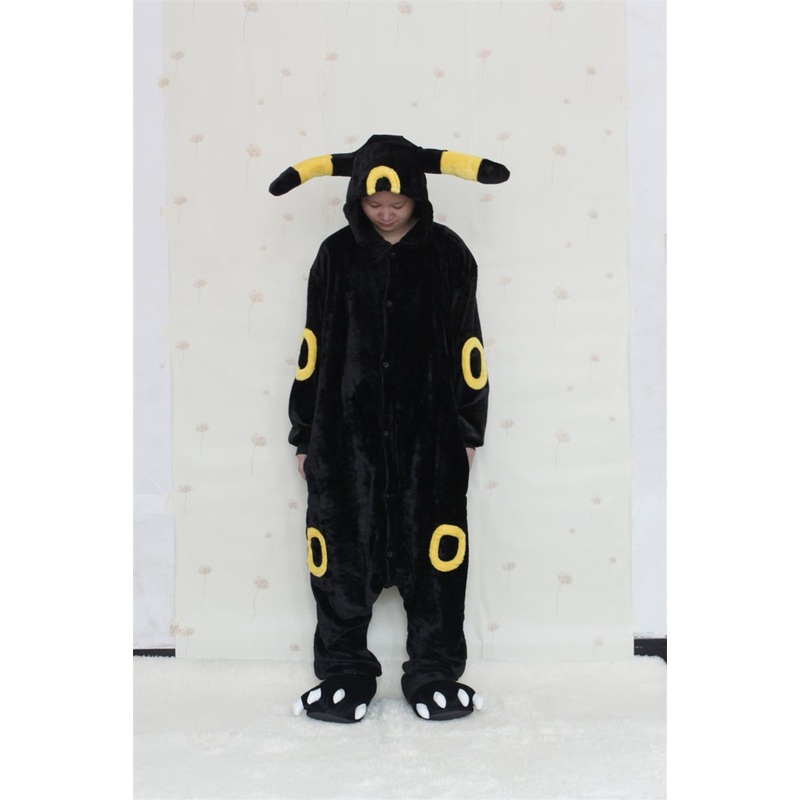 Adult Pajamas Umbreon Onesies Pyjamas Anime Cosplay Costume Black Pikachu Sleepwears Unisex Party Costumes Carnival