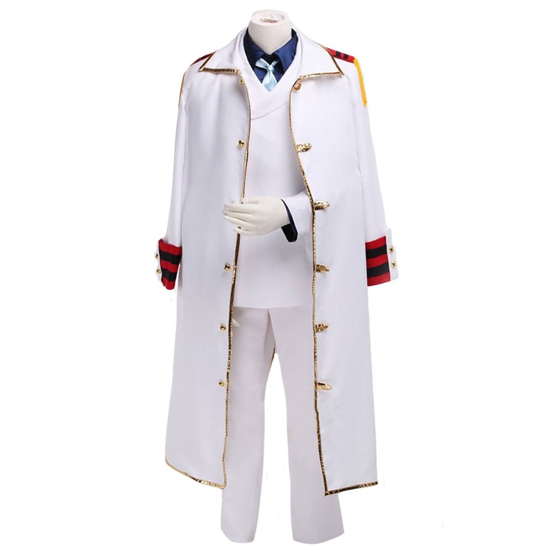 Anime One Piece Monkey D Garp Cosplay Costume Uniform Mand Any Size