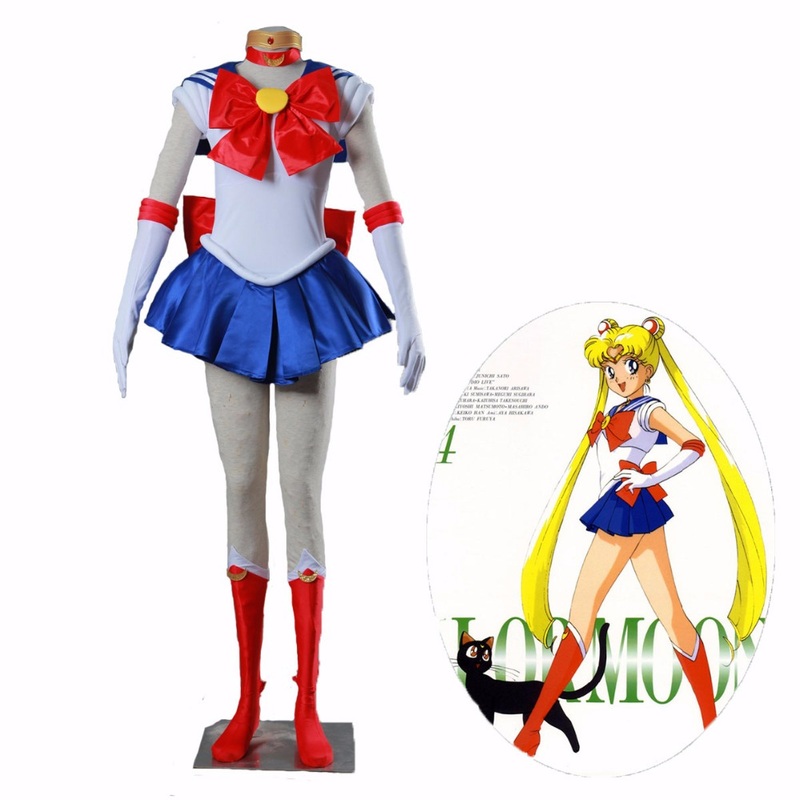 Anime Sailor Moon Cosplay Costume Tsukino Usagi Dress Party Custom Made Any Size Child Girl Women High