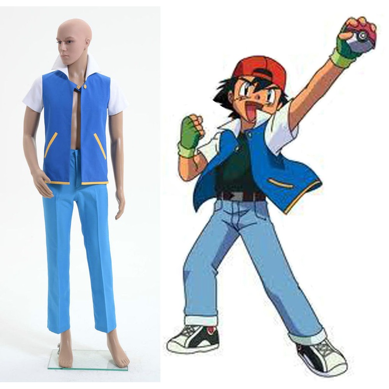 Ash Ketchum Cosplay Costume Style A Custom Made