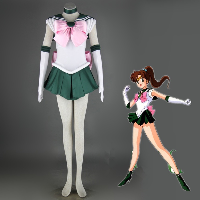 Athemis Anime Sailor Moon Makoto Kinosailor Jupiter Cosplay Costume Custom Made Dress High
