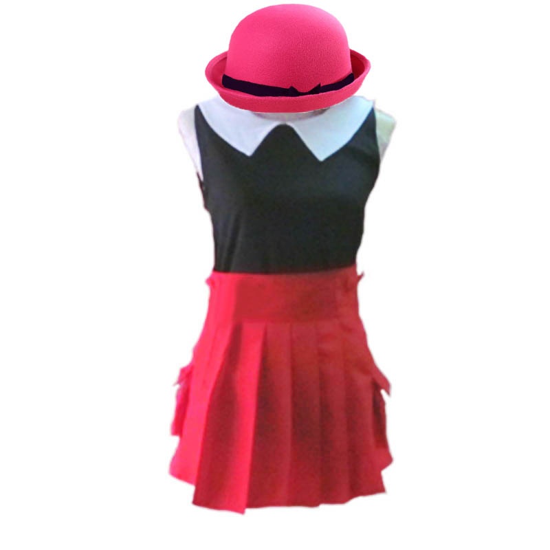 Xy Pocket Monsters Serena Cosplay Costume With Hat