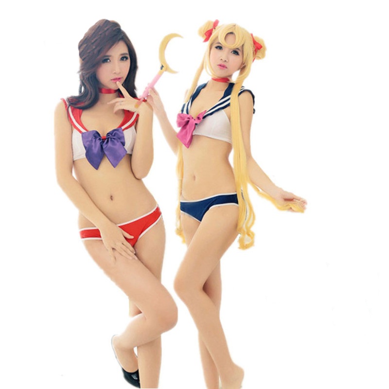10pcslot Sailor Moon Cosplay Costume Girls Sexy Women Dress Underwear Bra Sets Warrior Waist Training Corsets