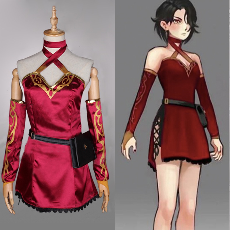 Anime Rwby Cinder Fall Cosplay Costume Full Set With Bag