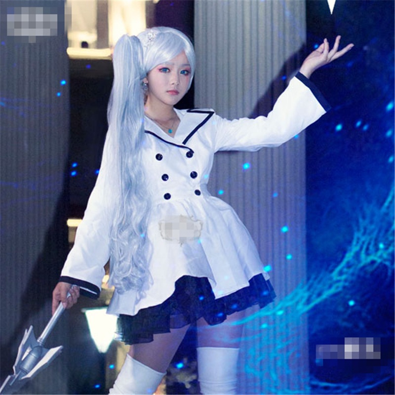 Anime Rwby Cosplay Season 2 Weiss Schnee Costume Women Dress Uniform Suits White Dresses