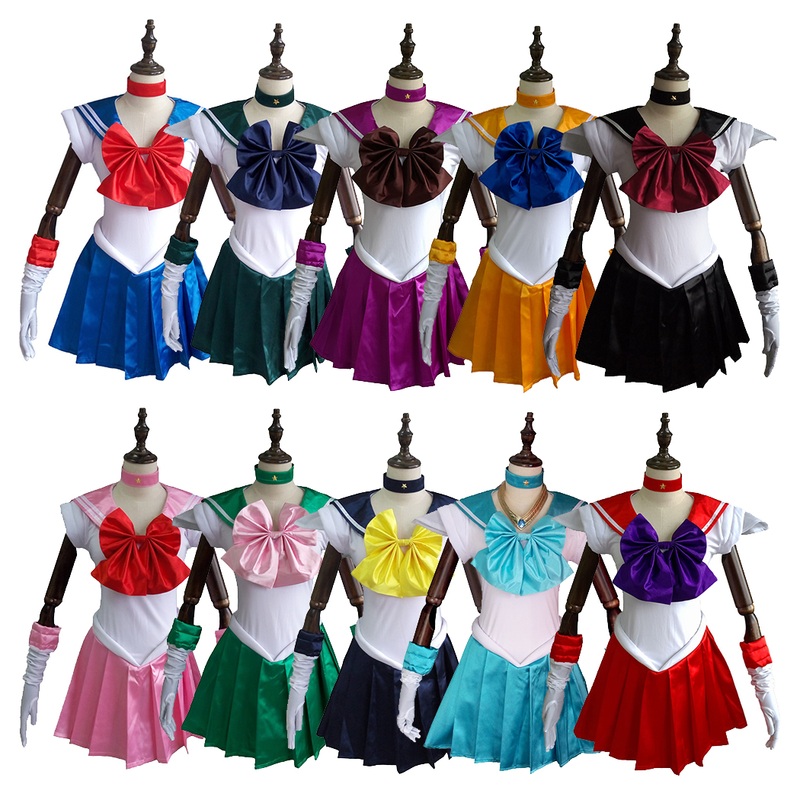 Anime Sailor Moon Plutomeiou Setsuna Uniform Cosplay Halloween Christmas Party Costumes Sailormoon Dress Custum Made