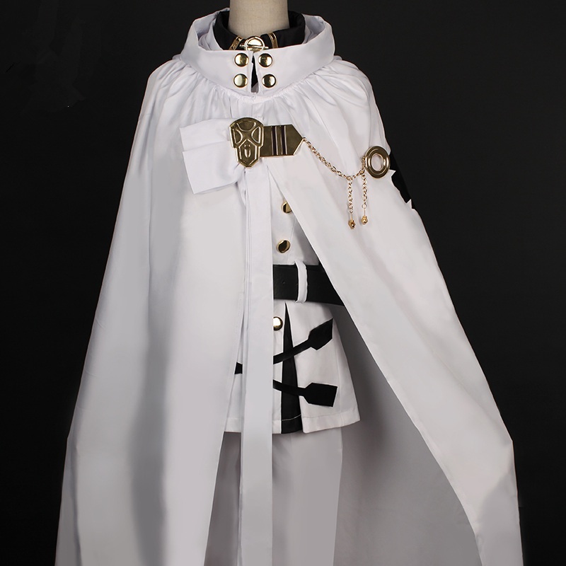 Anime Seraph The End Owari No Mikaela Hyakuya Uniforms Cosplay Costume With Wig Full Set