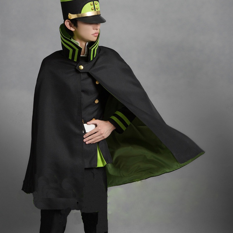 Anime Seraph The End Yuichiro Hyakuya Cosplay Costume Owari No Vampire Dress Outfit With Wig And Cloak