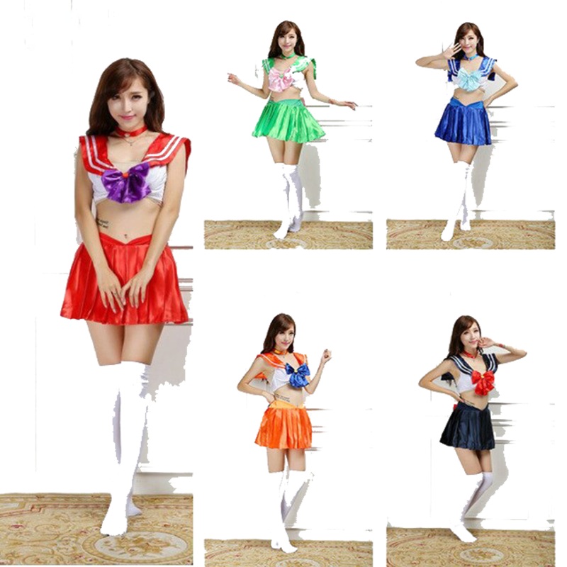 Athemis Anime Sailor Moon Minako Aino Venus Cosplay Costume Made Dress High