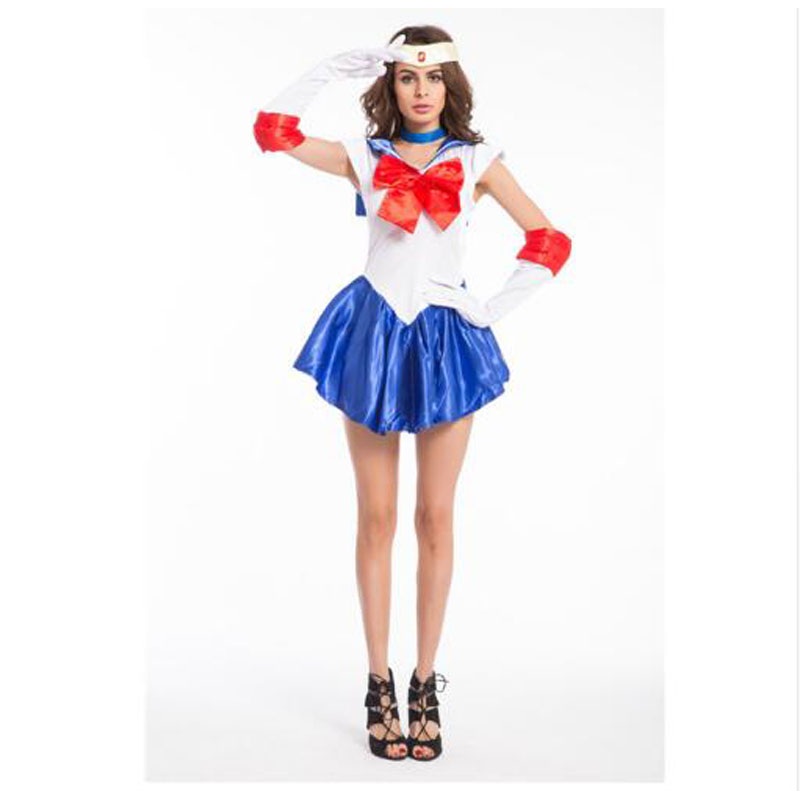 Anime Sailor Moon Cosplay Costume Sexy Uniform Girls Dress Suit Halloween Party Fancy