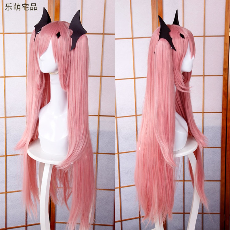 Anime Seraph The End Krul Tepes Cosplay Wigs 100cm Pink Heat Resistant Synthetic Hair Wig Cap