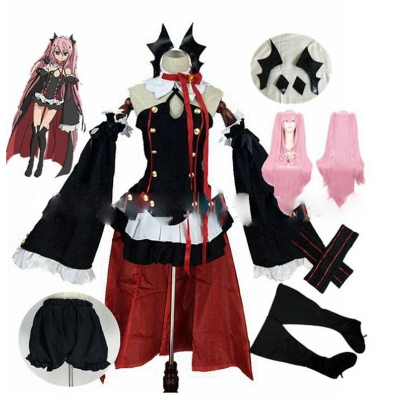 Anime Seraph The End Owari No Krul Tepes Uniform Cosplay Costume Full Set Dress Outfit