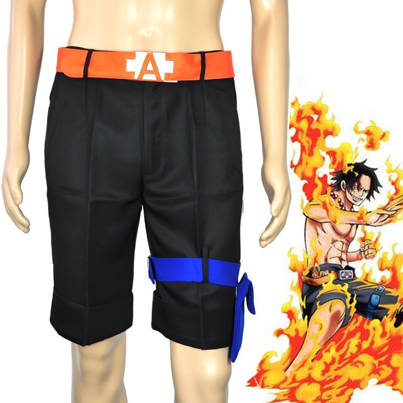 Anime Cosplay One Piece Portgasd Ace Costumes Leisure Shorts European Size