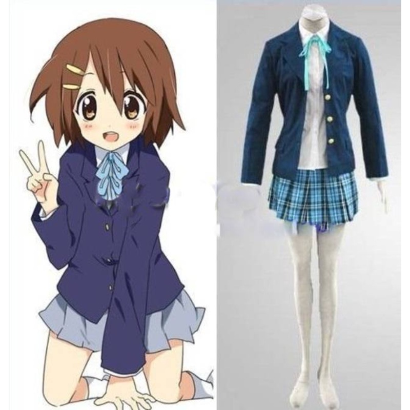 Anime K-on Cosplay Clothing  Yui Hirasawa Uniform Womens Party Costume Halloween