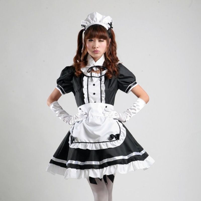 Anime K-on Cosplay Hirasawa Yui Girls Akiyama Mio Tainaka Ritsu Kotobuki Tsumugi Halloween Party Servant Costumes Set