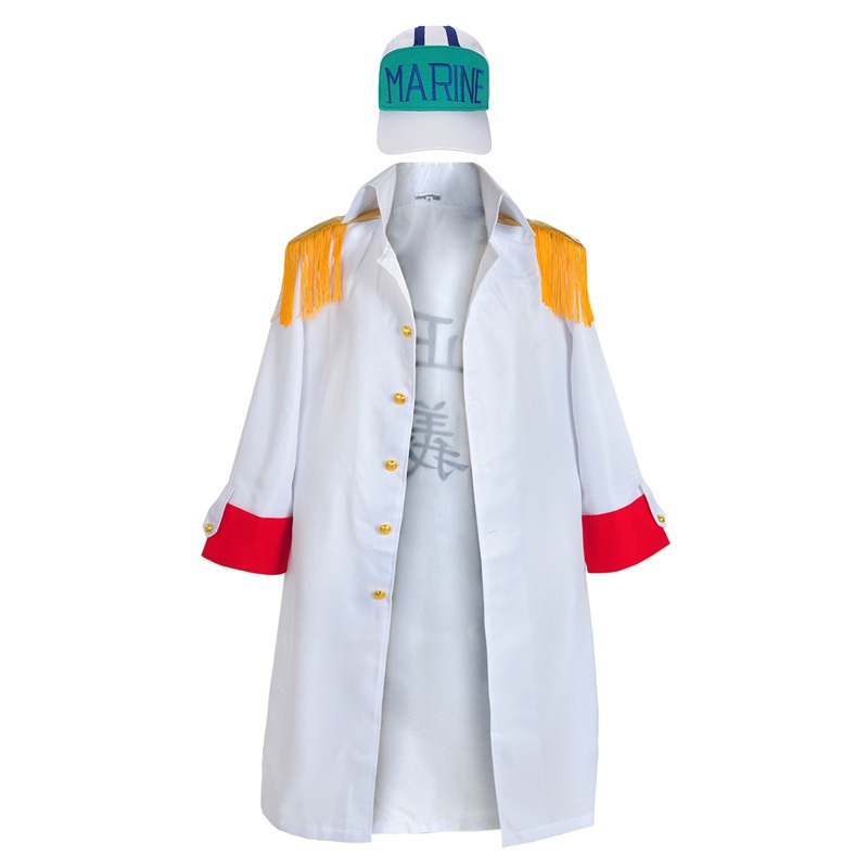 Anime One Piece Costumes Cosplay Navy General Cape Justice Loosetrench Coat European Size