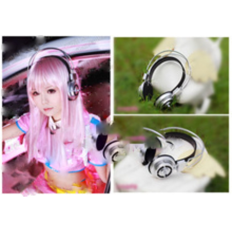 Biamoxer Sonicomi Super Sonico Headphone Cosplay Prop Anime Halloween Party