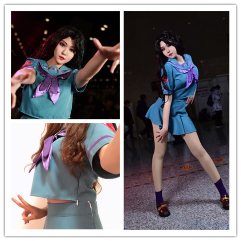 Cosplay Costume Jojos Bizarre Adventure Yamagishi Yukako Uniforms Women Dresses Sailor Suits Costom Made