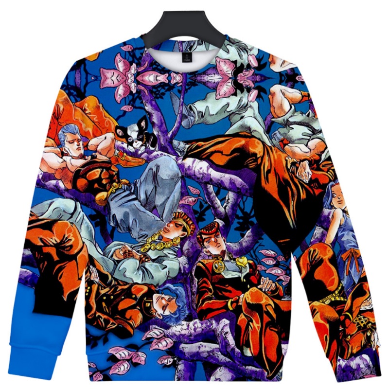 Jojos Bizarre Adventure 3d Print Sweatshirt Hoodies Cosplay Unisex Hip Hop Leisure Costumes