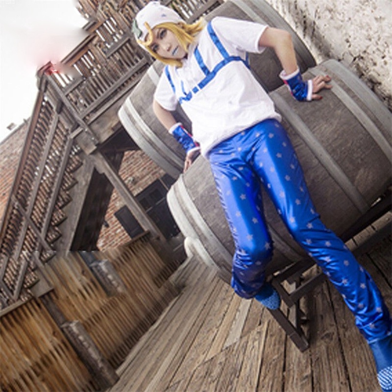Jojos Bizarre Adventure Johnny Joestar Cosplay Carnaval Costume Halloween Christmas