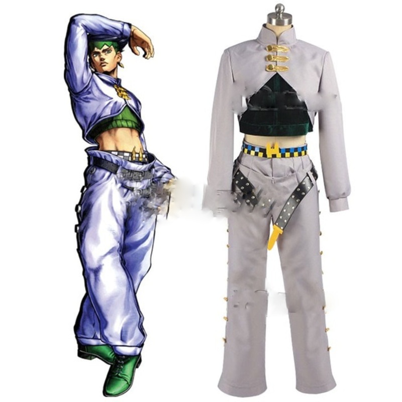 Jojos Bizarre Adventure Rohan Kishibe Cosplay Costume E001