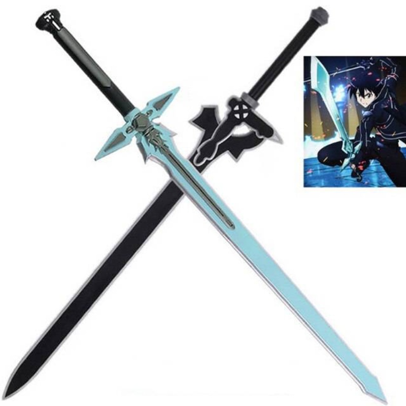 1 Sword Art Dark Repulser Kirito Kirigaya Kazuto Cosplay Prop Yuuki Asuna Black