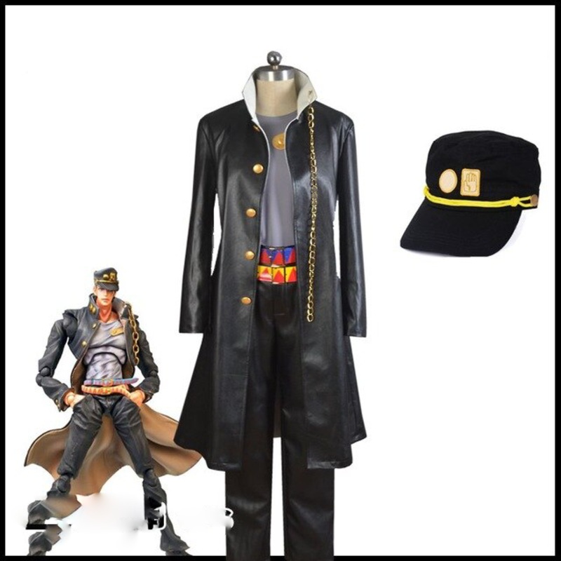 Anime Kujo Jotaro Cosplay Costumes Jojos Bizarre Adventure Halloween Party Men Women Clothing Full Set