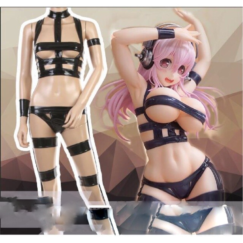 Anime Super Sonico Tmrevolution Pu Sexy Swimsuit Uniform Bikini Cosplay Costume Halloween