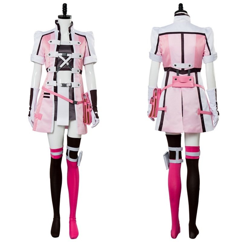 Anime Sword Art Cosplay Fatal Bullet Kureha Costume Outfit Adult Women Full Sets Halloween Carnival Costumes
