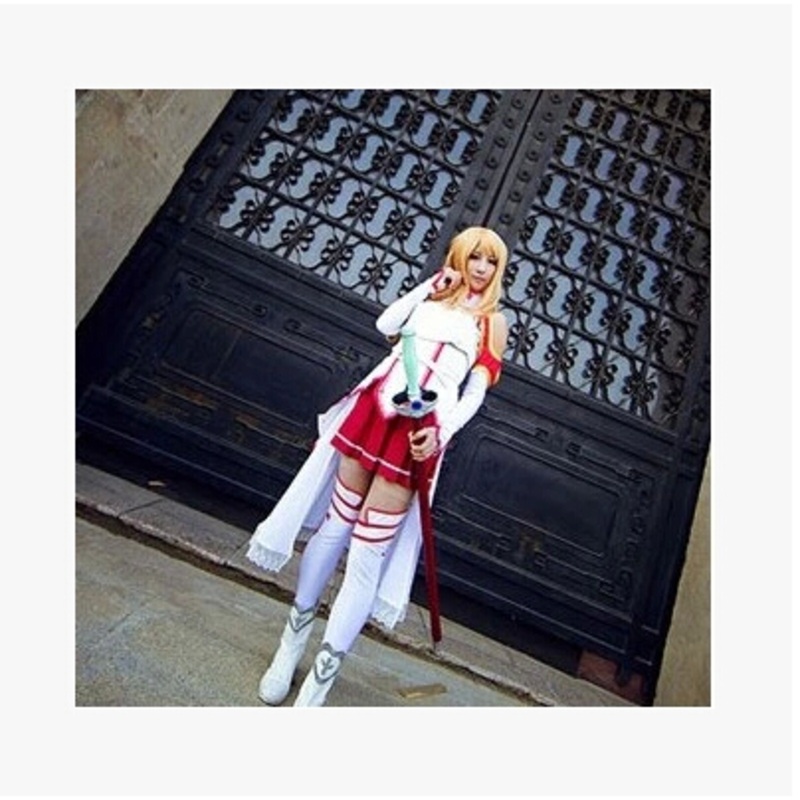 Anime Sword Art Cosplay Yuki Asuna Fighting Set Cos Harujuku Halloween Party Reduction