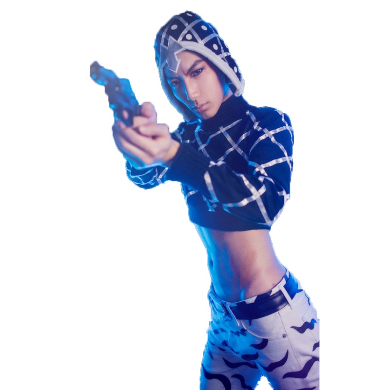 Jojos Bizarre Adventure Guido Mista Cosplay Costume Set 2 Styles Can Choose